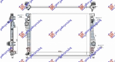 HLADNJAK MOTORA 2.0 BENZIN - 2.0 DIZEL (MANUELNI/AUTOMATSKI) (670x467) (VALEO)