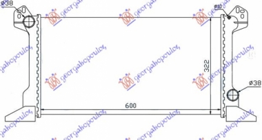 HLADNJAK MOTORA 2.0 BENZIN - 2.5 DIZEL (600x335) (NRF)