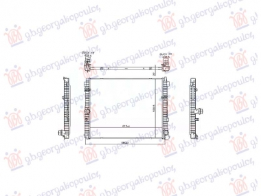 HLADNJAK MOTORA 2.0 BENZIN (615x502x22) (VALEO)