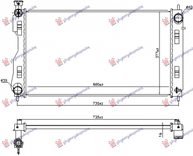 HLADNJAK MOTORA 2.0 BENZIN/HIBRID (660x377) (NRF)