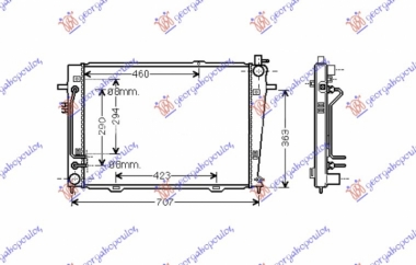 HLADNJAK MOTORA 2.0 CRDi (AUTO) (64x45.5x18) (NRF)