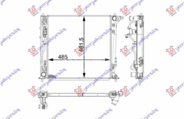 HLADNJAK MOTORA 2.0 CRDi DIZEL (AUTOMATSKI) (485x465x26) (CESKA) (VALEO)