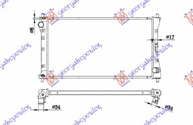 HLADNJAK MOTORA 2.0 DDiS DIZEL (MAN) (675x370x26) (VALEO)