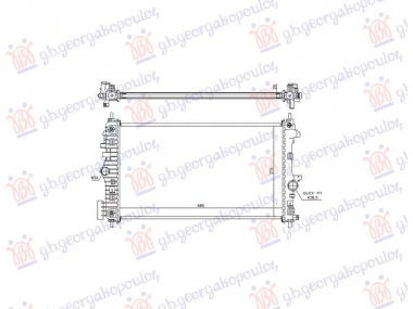 HLADNJAK MOTORA 2.0 DIZEL (AUTO) (680x400) (NRF)