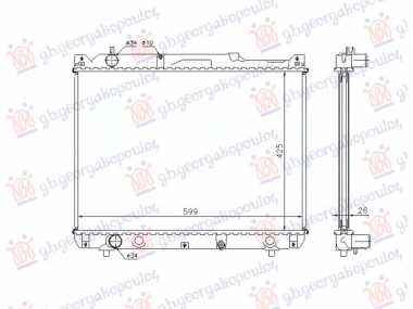 HLADNJAK MOTORA 2.0 DIZEL HDi (420x590) (NRF)