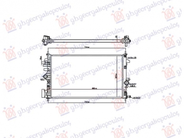 HLADNJAK MOTORA 2.0 DIZEL (MAN) (680x396x26) (VALEO)