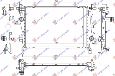 HLADNJAK MOTORA 2.0 MJTD DIZEL (MAN/AUTO) (620x396x26) (NRF)