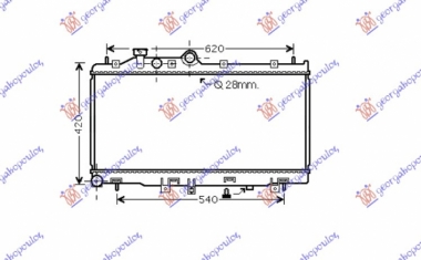 HLADNJAK MOTORA 2.0 T.D (34x68.5x25) (NRF)