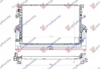 HLADNJAK MOTORA 2.0 TDi (110/150KW) DIZEL (710x470x26) (HELLA)