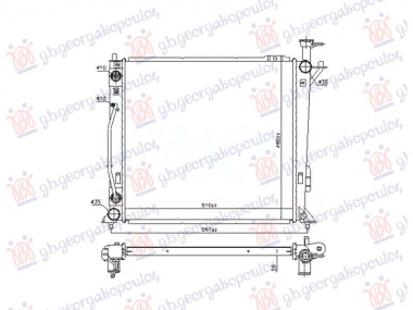 HLADNJAK MOTORA 2.0/2.2 DIZEL (AUTO) (510x480) (NRF)