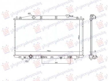 HLADNJAK MOTORA 2.0/2.4 BENZIN (AUTO) (400x760x26) (VALEO)