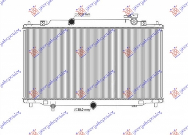 HLADNJAK MOTORA 2.0/2.5 BENZIN (MANUELNI/AUTOMATSKI) (375x733x16) KOYO