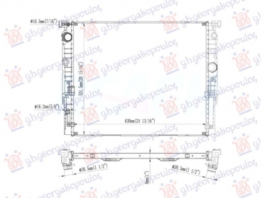 HLADNJAK MOTORA 2.0/3.0 BENZIN (MAN/AUTO) (630x536) (NRF)