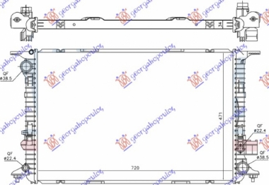 HLADNJAK MOTORA 2.0/3.0 TFSi HIBRID - 2.5 FSi BENZIN - 3.0 TDi DIZEL (720x470x32) (NRF)