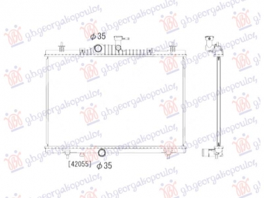 HLADNJAK MOTORA 2.0DCi - 2.5 BENZIN (660x440) (NRF)