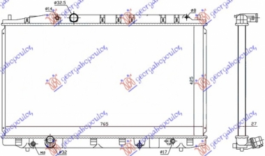 HLADNJAK MOTORA 2.2 DIZEL CDTi (425x791) (NRF)