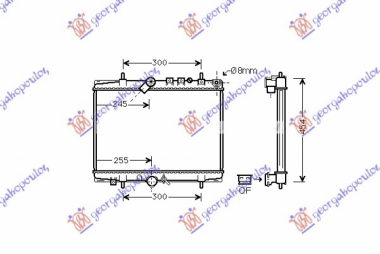 HLADNJAK MOTORA 2.2 HDi (MAN) (+/-AC) (38x55.8)