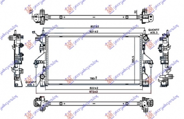 HLADNJAK MOTORA 2.3 JTD DIZEL (AUTO) (+AC) - 3.0 JTD (MAN/AUTO) (+AC) (780x390) (NRF)