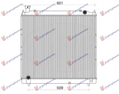 HLADNJAK MOTORA 2.4 DIZEL (52.5x62.5x26) 95-01 (VALEO)