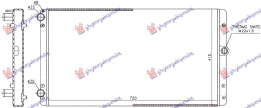 HLADNJAK MOTORA 2.5 DIZEL (720x416) (NRF)