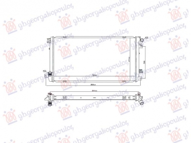 HLADNJAK MOTORA 2.5 DIZEL (CEV DIJAGONALNO) (780x411) (VALEO)