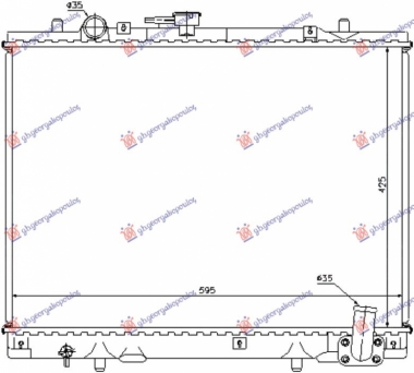 HLADNJAK MOTORA 2.5 T. DIZEL (+/-AC) (42.5x60) (NRF)