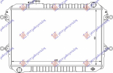 HLADNJAK MOTORA 2.6 BENZIN(40x64.5x30)