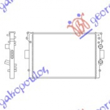HLADNJAK MOTORA 1.6 BENZIN (+AC) (65x44x27)