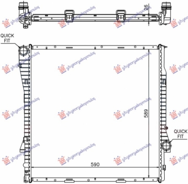 HLADNJAK MOTORA 3.0 BENZIN/DIZEL (MAN) (59x60x2.4) (NRF)