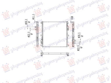 HLADNJAK MOTORA 3.0 BENZIN/HIBRID - 3.0 DIZEL/HIBRID (AUTO) (625x663x36)