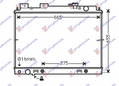 HLADNJAK MOTORA 3.0 dCi DIZEL (MAN/AUTO) (600x690x40) (KOYO)