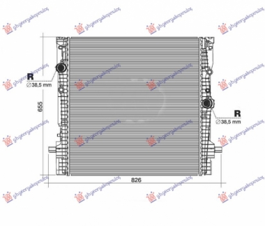 HLADNJAK MOTORA 3.0 HYBRID/BENZIN (625x619x32) (NRF)
