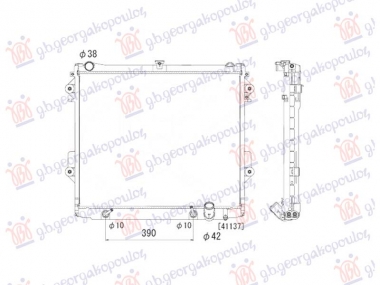 HLADNJAK MOTORA 4.7i V8 BENZIN (MAN/AUTO) (590x715) (NRF)