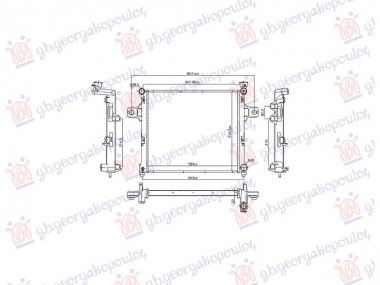 HLADNJAK MOTORA 5.7 BENZIN (AUTO) (588x508) (NRF)