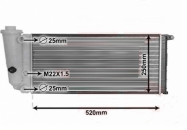 HLADNJAK MOTORA 750-900 1.0/1.1 (MAN/AUTO) (52x25) (NRF)
