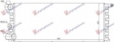 HLADNJAK MOTORA 750/1000 4x4 (58x25x34) 86-89 (NRF)