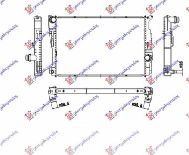 HLADNJAK MOTORA BEN-DIZ (600x390x32)