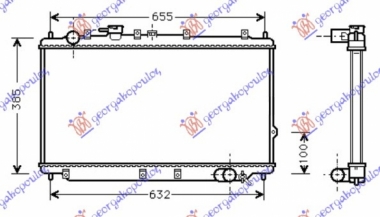 HLADNJAK MOTORA BENZIN (34.5x70) (NRF)