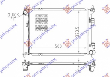 HLADNJAK MOTORA BENZIN (MAN) (+/-AC) (50x37.3) (NRF)