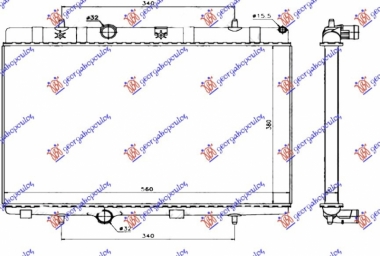 HLADNJAK MOTORA BENZIN/DIZEL (38x56x2.7) (HELLA)