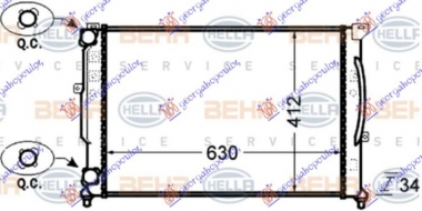 HLADNJAK MOTORA BENZIN/DIZEL (630x397) (CEV DIJAGONALNO)