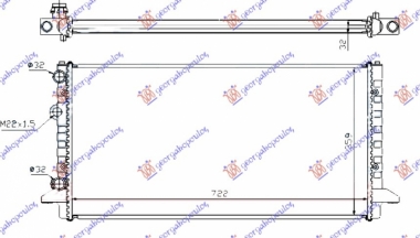 HLADNJAK MOTORA BENZIN/DIZEL (AUTO) (72x37) (NRF)