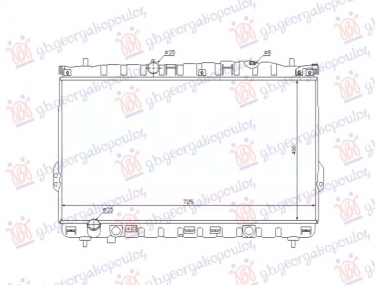 HLADNJAK MOTORA BENZIN/DIZEL (MAN) (400x720x26) (NRF)