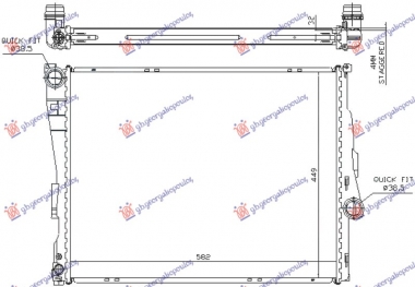 HLADNJAK MOTORA BENZIN/DIZEL (MAN/AUTO) (580x450x26) (LEMLJEN SPOJ) (VALEO)