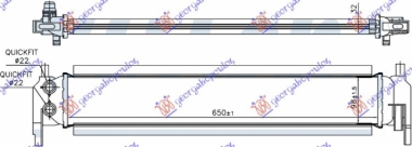 HLADNJAK MOTORA DODATNI 1.2 TFSi BENZIN / 1.6 TDi DIZEL (650x98x32) (VALEO)