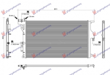 HLADNJAK MOTORA DODATNI 1.5 DIZEL (650x395) (NRF)