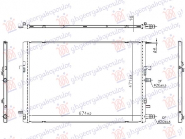 HLADNJAK MOTORA DODATNI 1.5 DIZEL (674x470) (NISSENS)