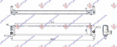 HLADNJAK MOTORA DODATNI 1.8 (600x62x24) (NRF)