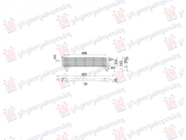 HLADNJAK MOTORA DODATNI 2.0 BENZIN/HIBRID - 2.0 DIZEL (608x115)