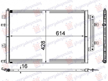 HLADNJAK MOTORA DODATNI 3.0/4.0 TFSi BENZIN (615x430x16) (MAHLE BEHR)
